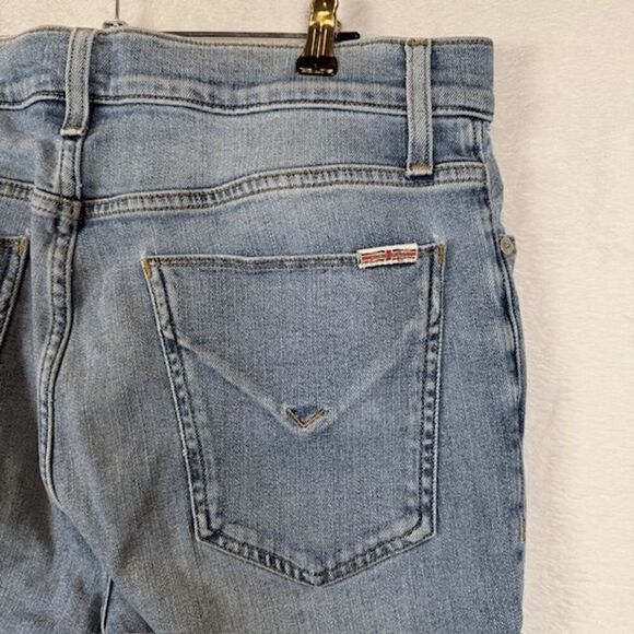 Hudson Ace Skinny Men's Jeans Light Medium Wash Distressed Size 33 x 32 - Picture 4 of 11